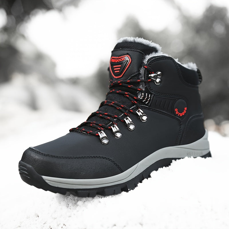 Bottes de randonnée d'hiver SnowTrek™ pour hommes, doublées de peluche
