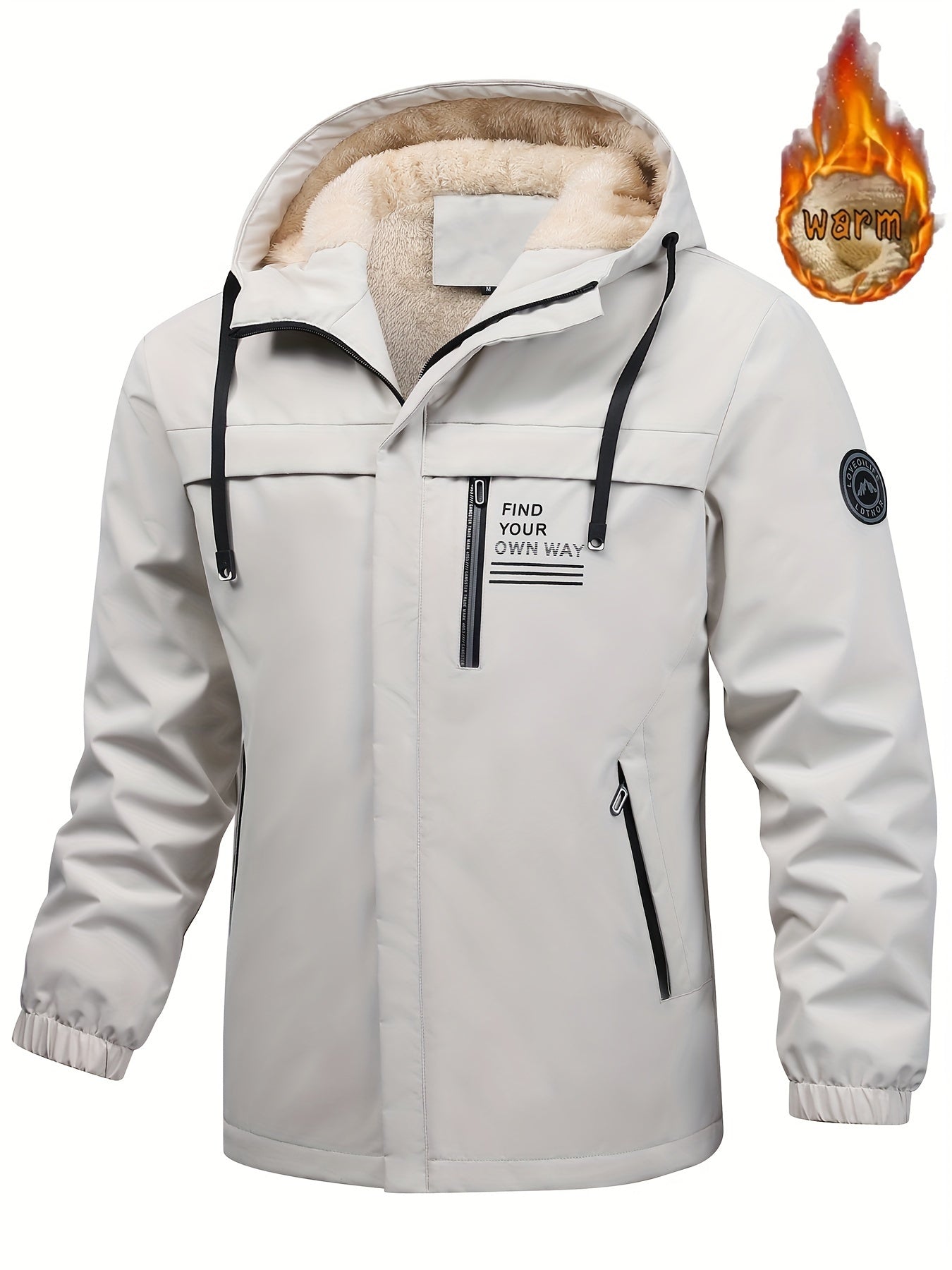 Avec capuche veste polaire pour homme FindYourOwnWay™ – Édition automne/hiver