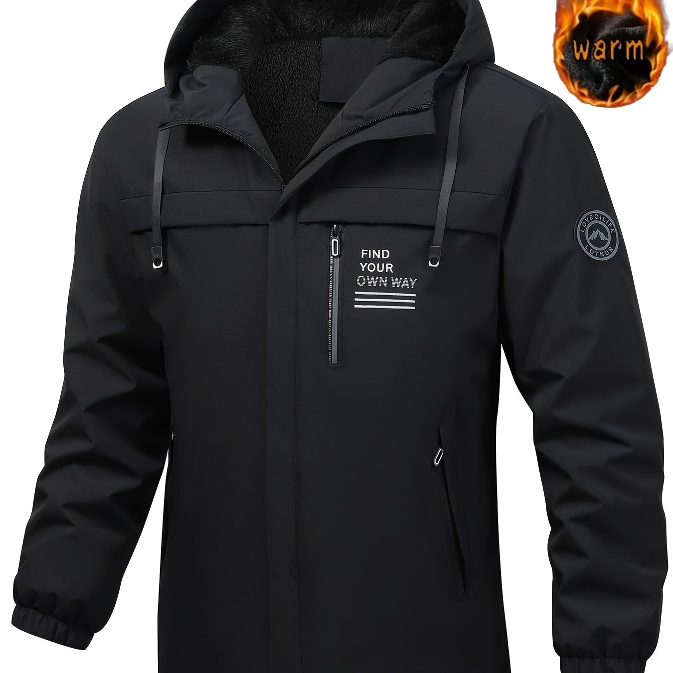 Avec capuche veste polaire pour homme FindYourOwnWay™ – Édition automne/hiver