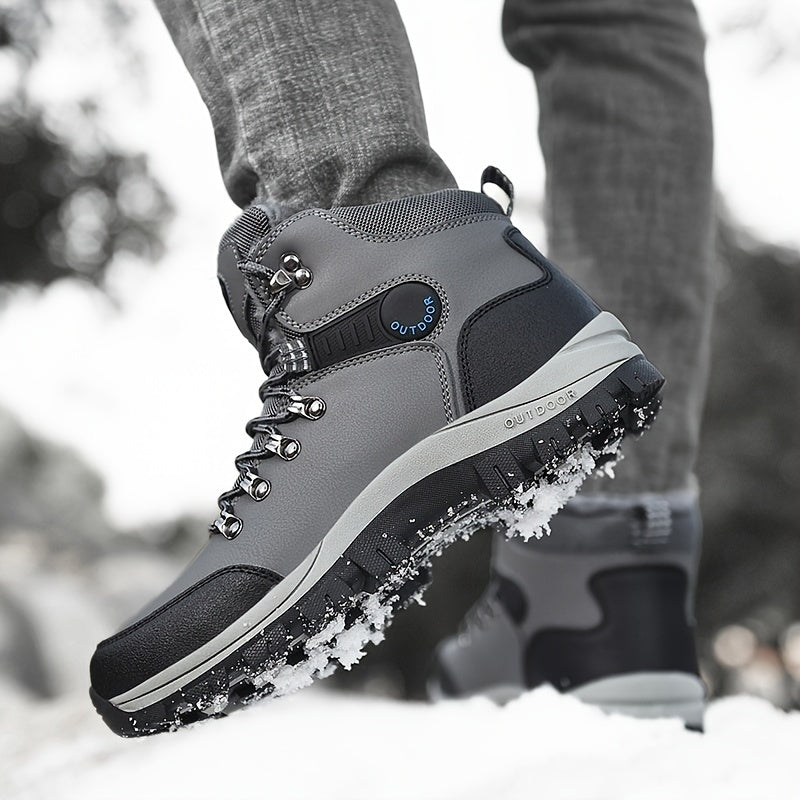 Bottes de randonnée d'hiver SnowTrek™ pour hommes, doublées de peluche