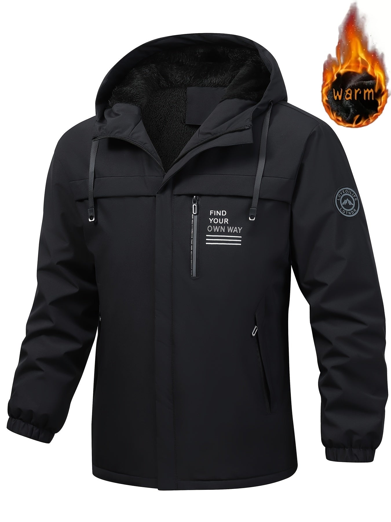 Avec capuche veste polaire pour homme FindYourOwnWay™ – Édition automne/hiver