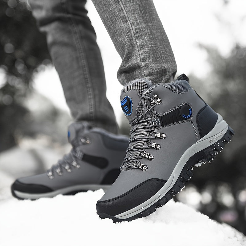 Bottes de randonnée d'hiver SnowTrek™ pour hommes, doublées de peluche