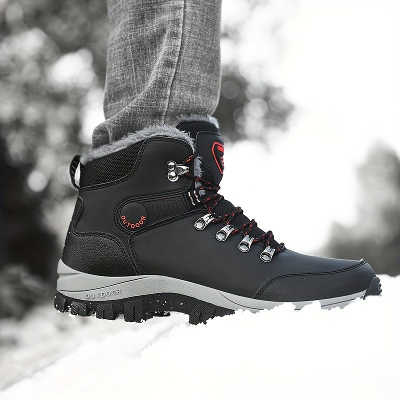 Bottes de randonnée d'hiver SnowTrek™ pour hommes, doublées de peluche
