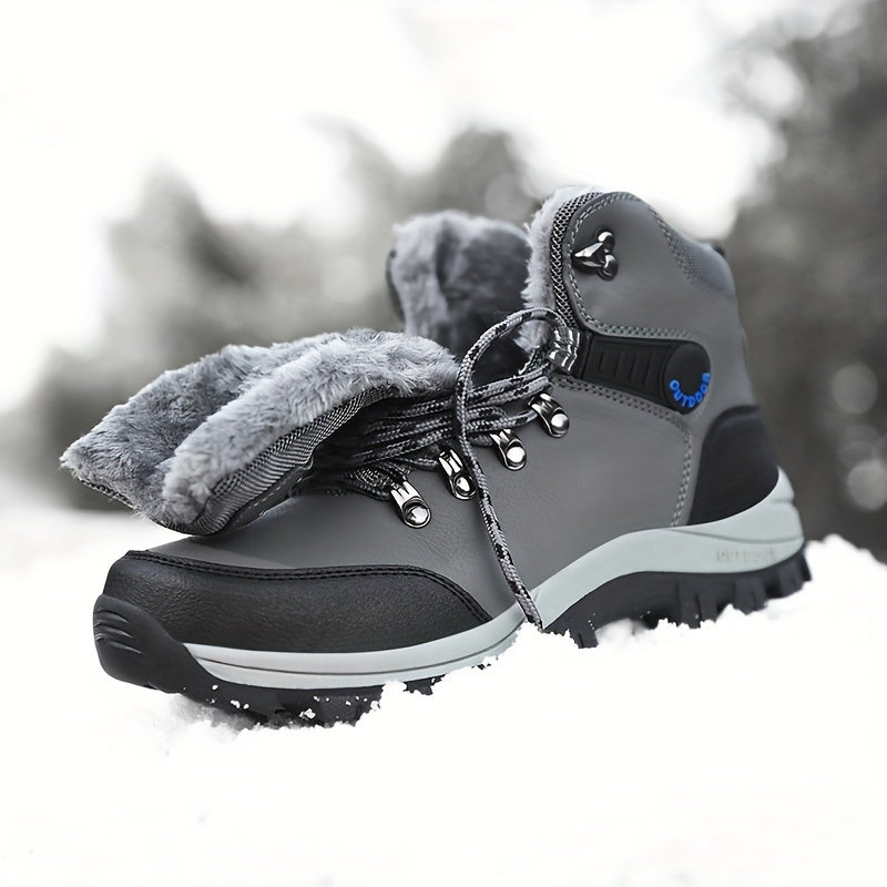 Bottes de randonnée d'hiver SnowTrek™ pour hommes, doublées de peluche